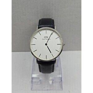Mens Daniel Wellington Classic Sheffield Watch 37mm Silver Quartz New Battery